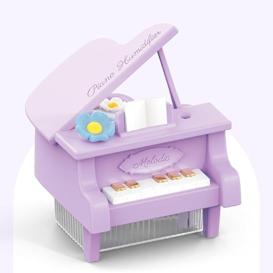 Portable Mini humidifie,350mL Cool Mist Humidifie,1200mAh Quiet for Home/Nursery/Office,Portable Mini Air Moisturizer,rechargeable mini humidifier (Purple)