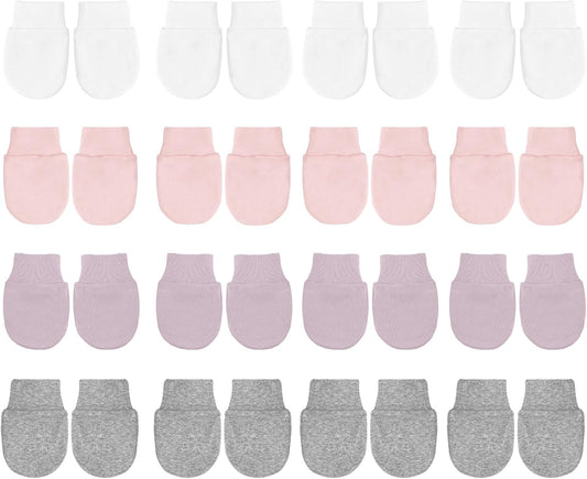 No Scratch Baby Mittens Newborn Infant Toddler Mittens Soft Elastic Wrist Gloves Mitten for 0-6 Months Boys Girls