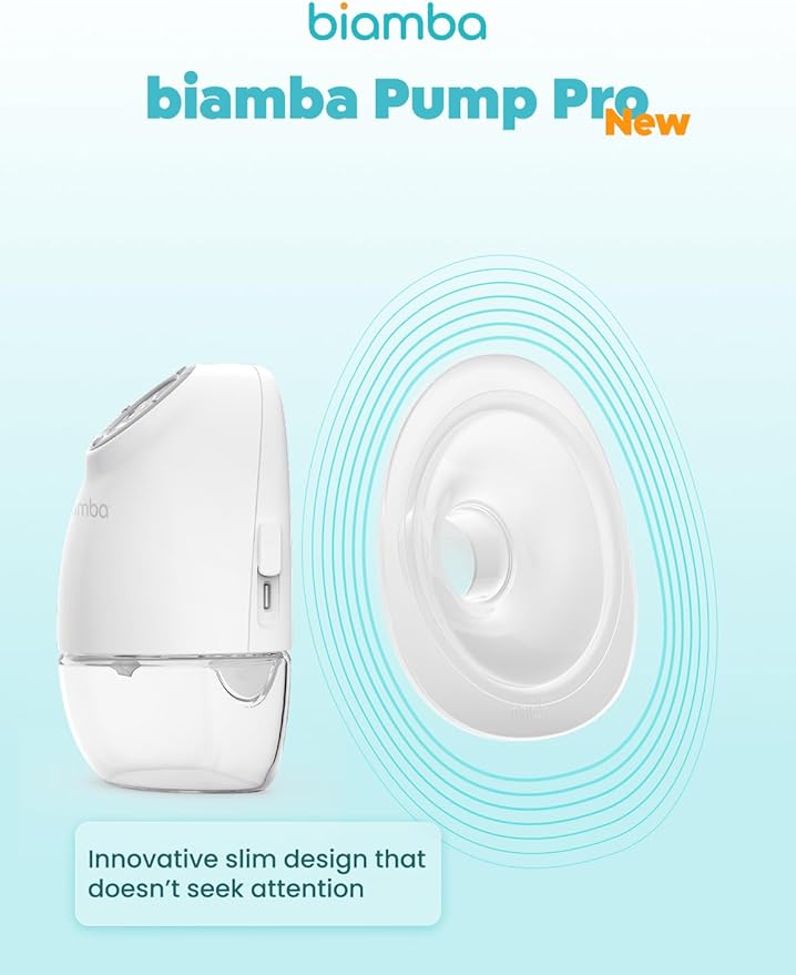 Pump Pro Portable Breast Pump Hands Free - 180mL Capacity Wearable Breastfeeding Pumps with App Control, Electric Hands Free Breast Pumps with 3 Modes, 9 Suction Levels, Slim Design, Single