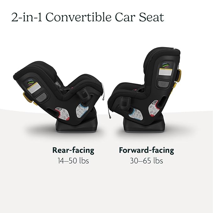 UPPAbaby Rove Convertible Car Seat - 2-in-1 Rear + Forward Facing - Quick + Secure 3-Step Install - Intuitive Safety Technology + Comfort Features - Cup Holder Included - Jake (Black Mélange)