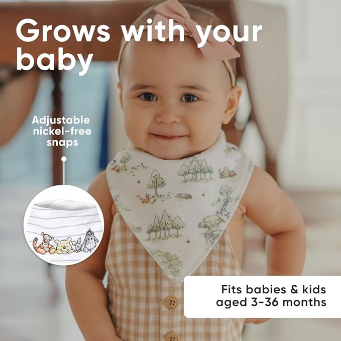 Copper Pearl Baby Bandana Drool Bibs for Drooling and Teething 4 Pack Gift Set Hundred Acre Wood