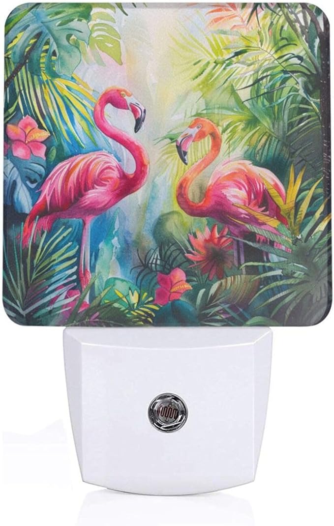 Led Night Light, Flamingo Decorative Plug in Nightlights,with Smart Auto Dusk to Dawn Night Light for Bedroom, Kitchen, Nursery, Bathroom