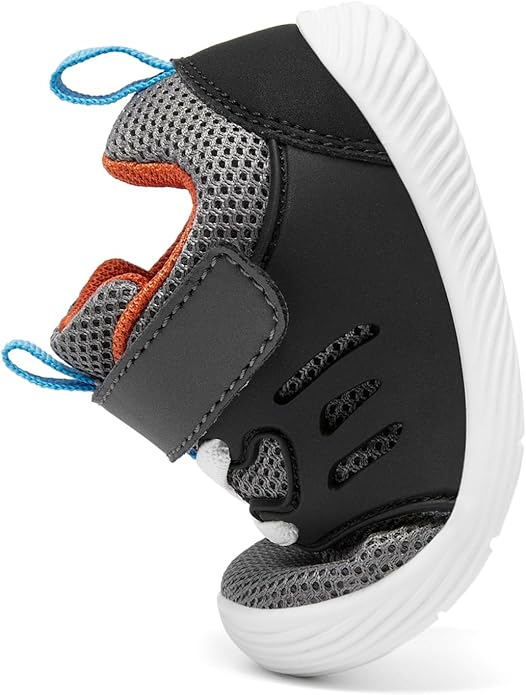 MORENDL Toddler Sneakers Baby Boys & Girls Barefoot Shoes Lightweight Breathable Walking Running Tennis Athletic Sport Shoes