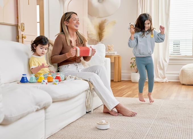 Lovevery | The Music Set | 6 Montessori Musical Instruments & Rhythm Book | Educational Toys for Toddlers & Preschoolers | Simple Songs and Play Guide | Ages 18 Months to 4+ Years