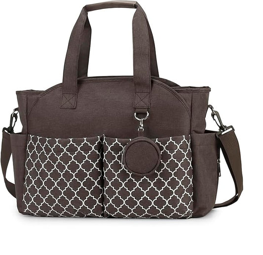 Lmbabter Diaper Bag Tote with Changing Station Upgrade Multi-Function Baby Bag with Adjustable Shoulder Strap