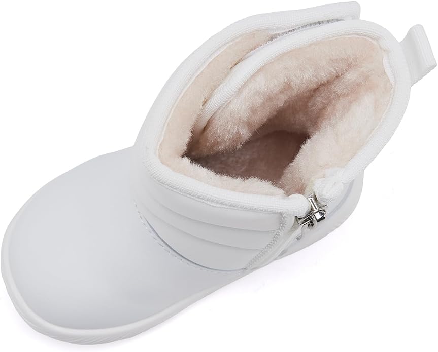 BMCiTYBM Baby Boy Girl Snow Boots Waterproof Winter Warm Booties Nonslip Lightweight Outdoor Shoes for First Walkers 6 9 12 18 24 Months(Infant/Toddler)