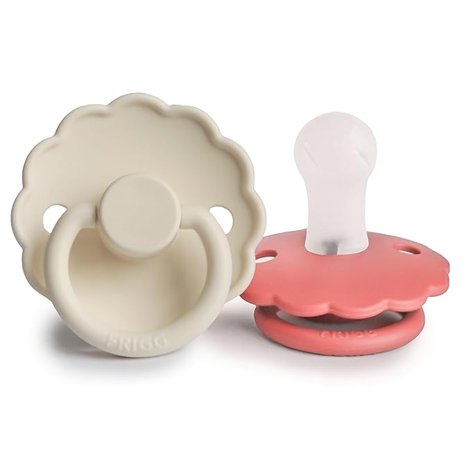 FRIGG Daisy Silicone 2-Pack Cream/Poppy - Size 1