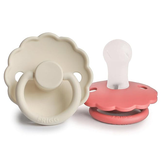 FRIGG Daisy Silicone 2-Pack Cream/Poppy - Size 1