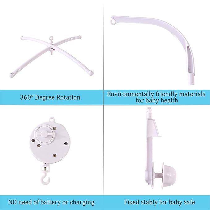 Purple Floral Butterfly Crib Mobile Baby Girl Nursery Decoraive Mobile