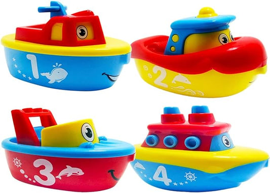 3 Bees & Me Bath Toys for Boys & Girls - Magnetic Boat Set for Toddlers & Kids - Fun Educational Bath Toy