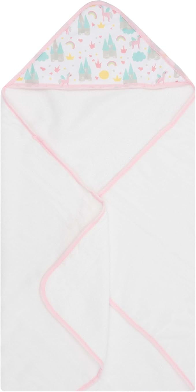 Hooded Baby Towels 3-Pack – Soft Baby Bath Towels with Hood for Newborns & Toddlers, Baby Hooded Towel Set, 30" x 26" (Baby Unicorn)