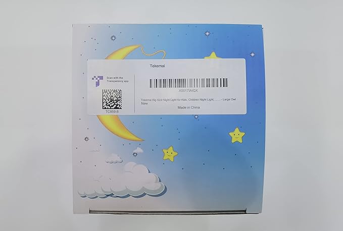 Big Size Night Light for Kids, Children Night Light, Bedside Lamp Multicolor Light with Remote Control, Break Resistant, Eye Caring, Adjustable Brightness & Color, Timing Function - Large Owl