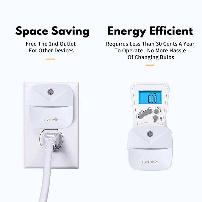 LED Night Lights Plug into Wall with Smart Dusk-to-Dawn Sensor, Automatically Turn on and Off,Night Light for Kids,Bedroom,Bathroom,Stairs,White, 4 Packs