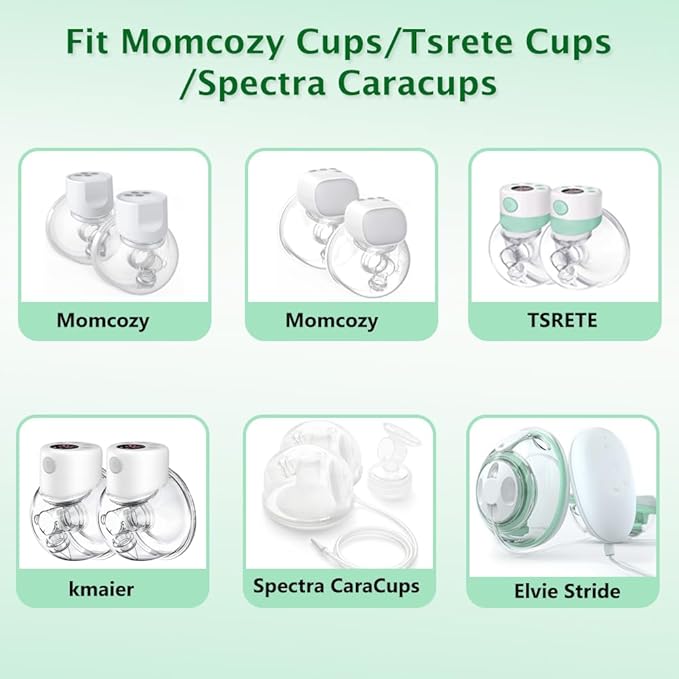 6pc Duckbill Valves Compatible with Elvie Stride 2/Stride Pump Replacement Parts, for Stride2 Breast Pump Replacement Parts, Not Original Elvie Pump Accessories