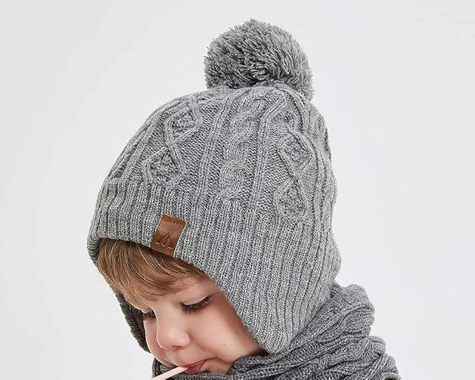 Moon Kitty Baby Boys Hats Toddler Beanies for Boys Winter Fleece Winter Hat Boys