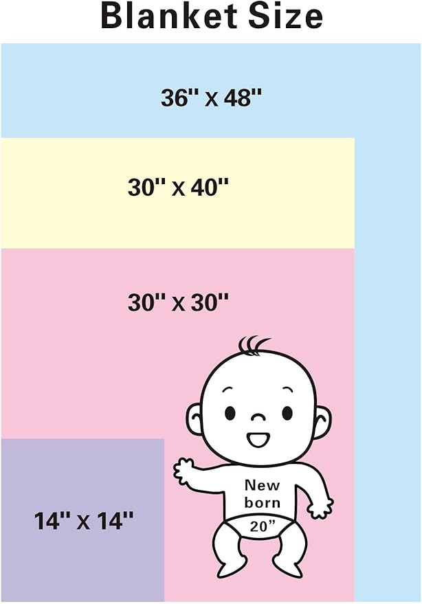 American Baby Company Fleece Blanket with Silk-Like Satin Trim, Soft, Warm & Cozy, Blue, 30" x 40" for Boys and Girls, Perfect for Baby Carrier, Stroller, Travel and Gifting