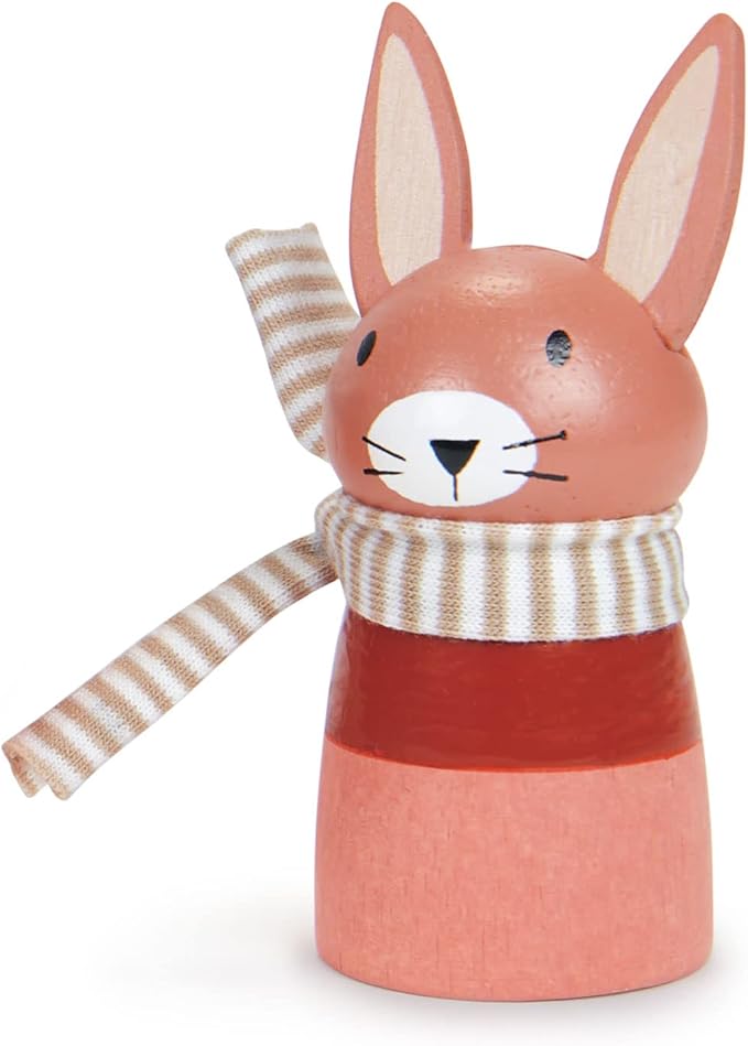 Tender Leaf Toys - Swifty Bird - Solid Wood Bird Toy with Removeable Bunny Character - Open-Ended Play Toy for Toddler Boys and Girls - Explore Role-Play and Imagination - Age 3+