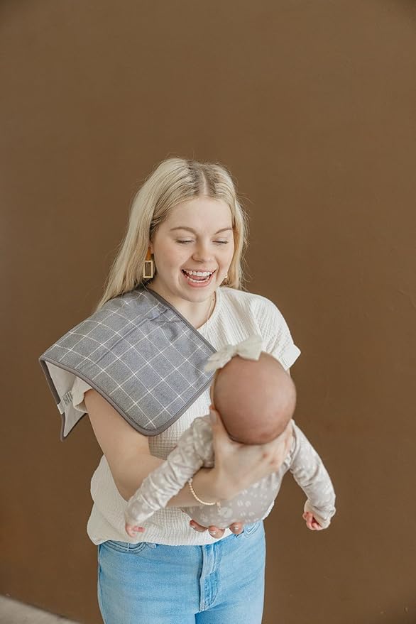 Copper Pearl Premium Baby Burp Cloths - 3-Pack Large Cotton Burp Cloths, Extra Soft Spit Up Rags with 3 Absorbent Layers, Perfect for Baby Boy Gifts (21" x 10" Size, Timber Set)