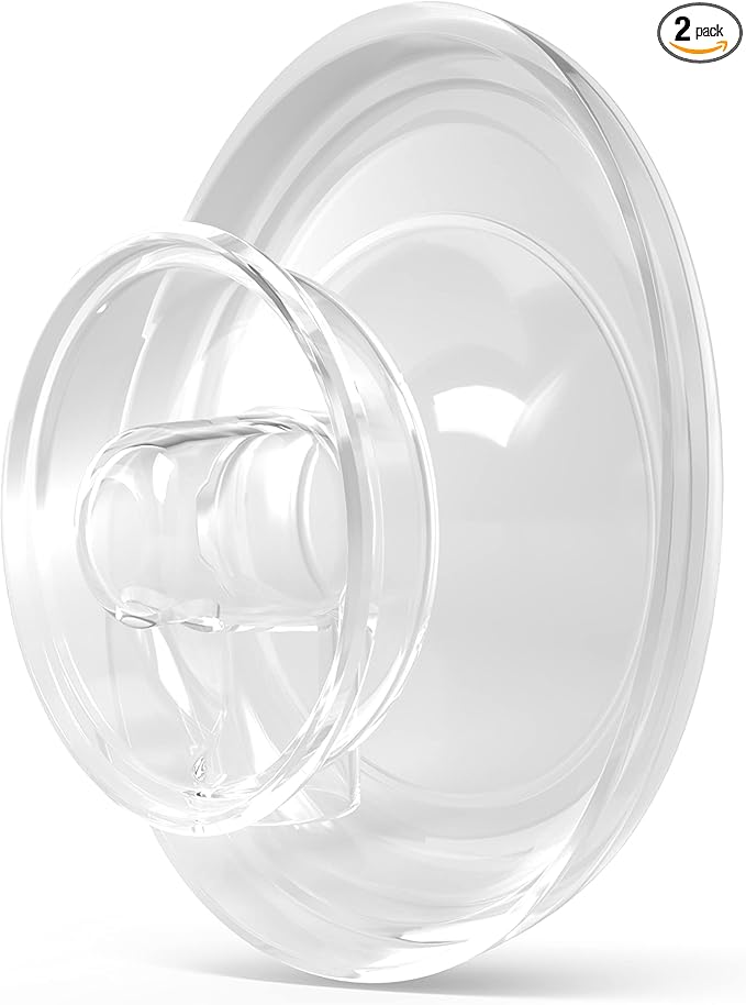 Elvie Stride Breast Pump Breast Shield - 24mm - Nipple Flange for Pumping Breast Milk - Accessories & Breastfeeding Essentials for Electric Pumps - BPA Free, Dishwasher Safe - 2 Pack