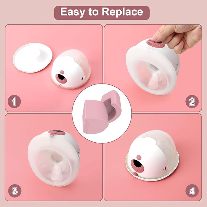 10PCS Spout Cap Compatible with Momcozy M5 Wearable Breastpump, Dustproof, Keep Clean, Prevents Leaks Silicone Spout Cover Fit for M5 Pumps, Breast Pump Replacement Parts