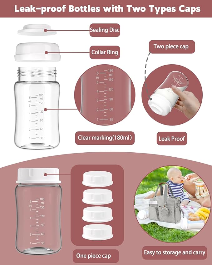 4packs 22mm Full Breast Replacement Pump Parts for Spectra S1 S2 9 Plus Synergy Gold Include 13mm Flange,Valve,Backflow Protector,Tube,Bottle,Caps, Fit for Motif Luna Cimilre Ameda MYA Pump