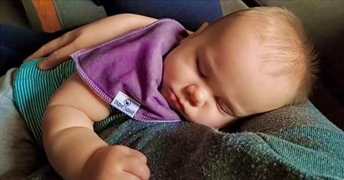 DiaperSquad's Baby Bibs for Drooling and Teething, Bibs for Boys, Baby Girl - Solid Cotton Baby Drool Bibs