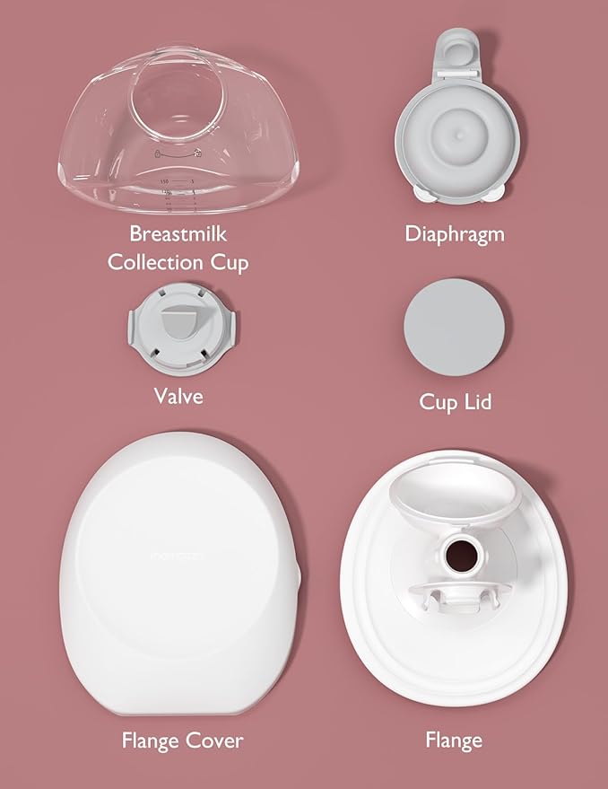 Momcozy Upgrade Original Replacement Accessories for Upgraded Mobile Flow | Upgraded M9,Original Upgraded M9 Breastfeeding Parts,Full Set Parts,1 Pack