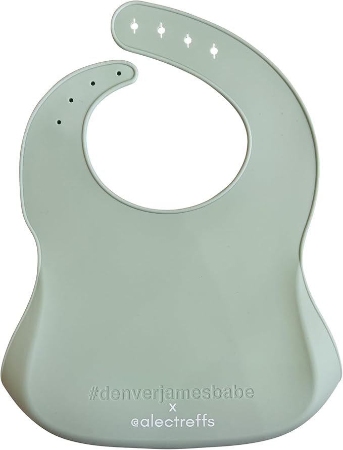 Denver James Silicone Feeding Bibs | Dishwasher Safe. Waterproof. Adjustable.