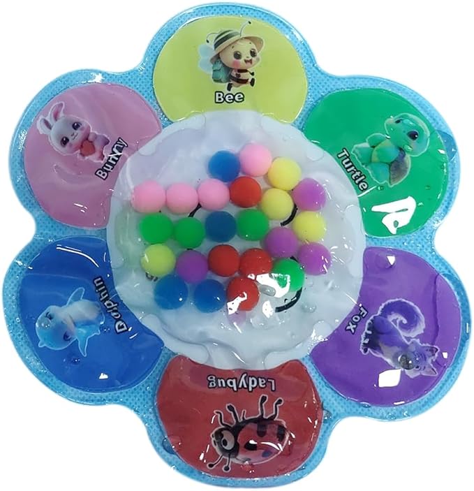 Limpskys Sorting Toys, Color Sorting Sensory Toys, Sensory Toys for Toddlers, Autism Toys for Toddlers 3-4, Quiet Fidget Toys,Color Matching Game (Multicolor-Animal)