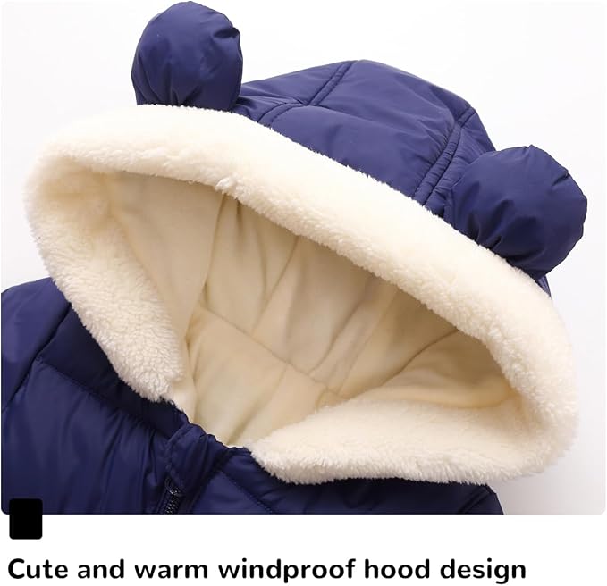 Newborn Baby Snowsuit Cute Boy Clothes Toddler Girl Snow Suits Jacket For Infant