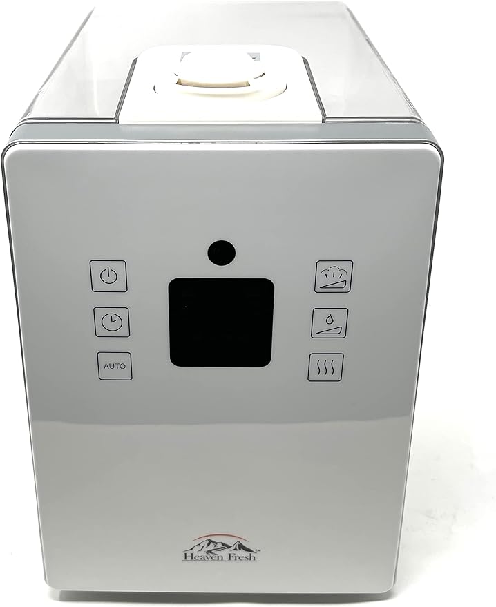 Heaven Fresh HF 710 Digital Ultrasonic Cool/Warm Mist Humidifier with Aroma Infusion (White)