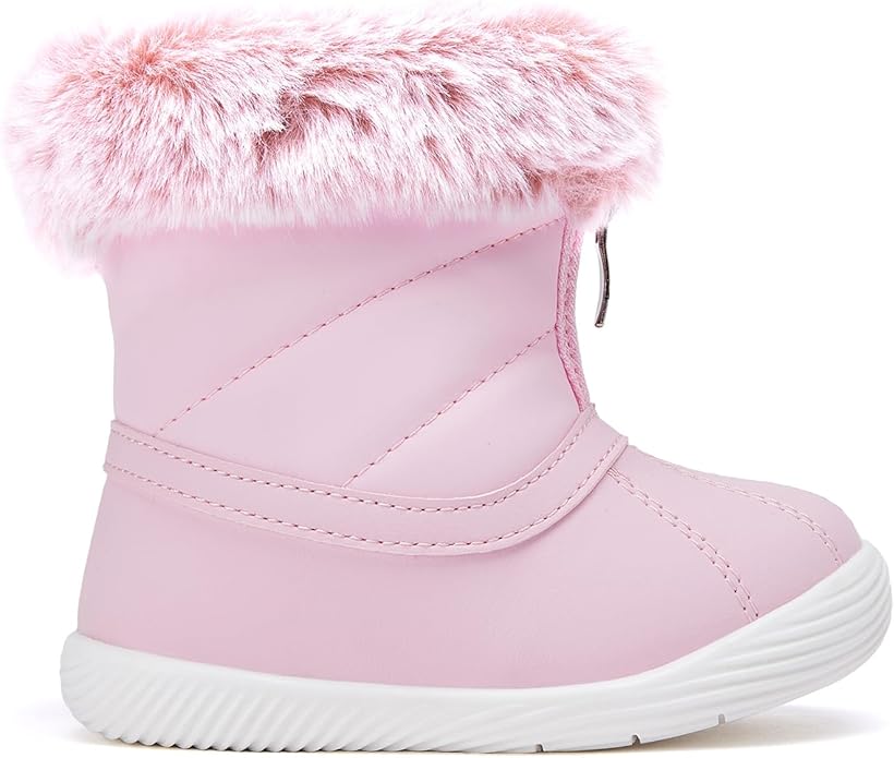 BMCiTYBM Baby Boy Girl Snow Boots Waterproof Winter Warm Booties Nonslip Lightweight Outdoor Shoes for First Walkers 6 9 12 18 24 Months(Infant/Toddler)