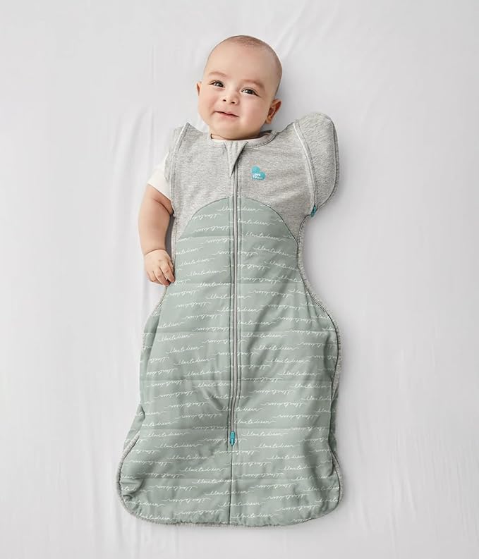 Love to Dream Swaddle UP Transition Bag Warm 2.5 TOG, Dreamer Olive, Large, 19-24 lbs, Patented Zip-Off Wings, Gently Help Baby Safely Transition from Being Swaddled to Arms Free Before Rolling Over