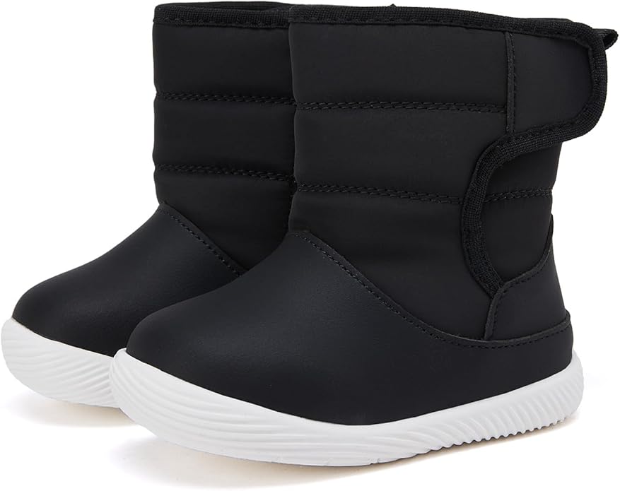 BMCiTYBM Baby Boy Girl Snow Boots Waterproof Winter Warm Booties Nonslip Lightweight Outdoor Shoes for First Walkers 6 9 12 18 24 Months(Infant/Toddler)