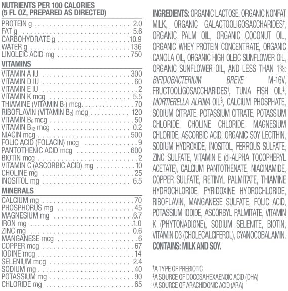 Happy Baby Organics Stage 1 Infant Formula, 0 12 Months, Milk Based Organic Baby Formula Powder with Iron, Probiotics & Prebiotics for Immune & Digestive Support, 22.9 Ounce (Pack of 4)