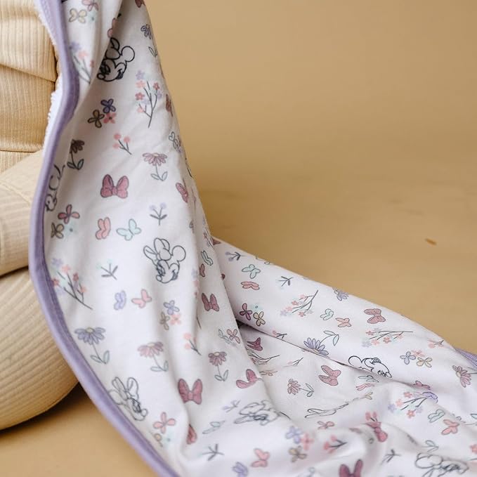 Premium Knit Hooded Bath Towel "Minnie Mouse's Bowquet" by Copper Pearl