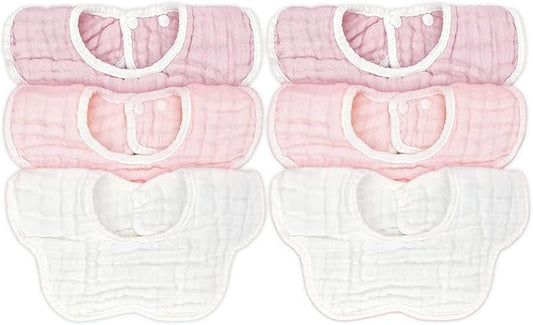 Baby Bibs Muslin Drool Teething Drooling Bibs for Baby Girl Boy Muslin Cotton