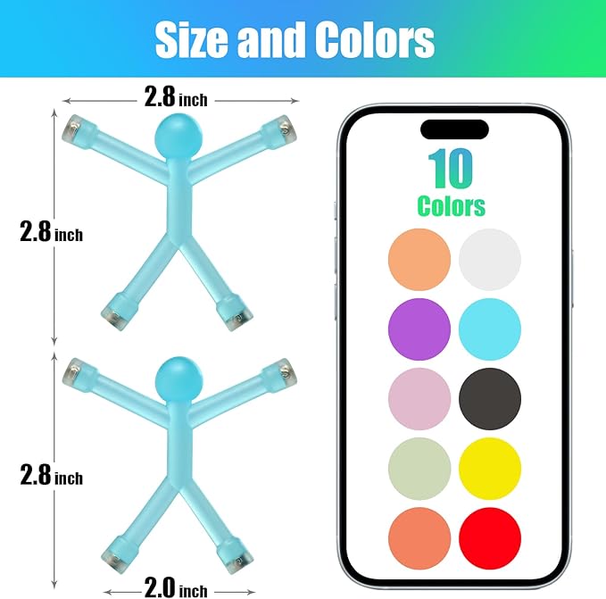 6Pcs Magnetic-People-Magnet-Men, Magnetic Travel Toys for Kids, Creative, Portable and Educational, Funny Magnets for Kids, Small Toys for Classroom Prizes, Easter Egg Stuffers, Office