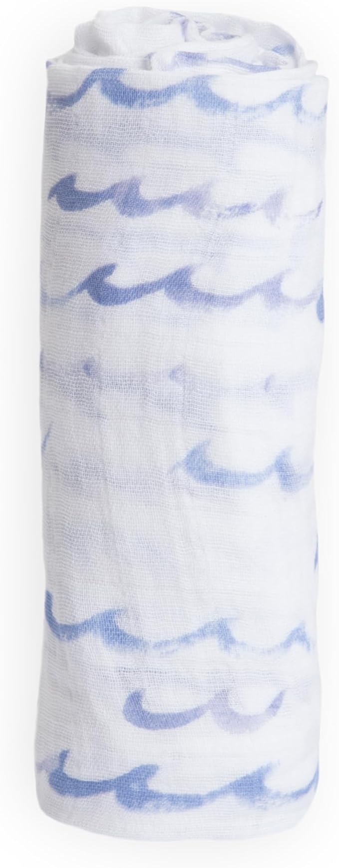 Little Unicorn Premium Cotton Swaddle Baby Blanket | Breathable Fabric | for swaddling, Play, Nursing & More (High Tide)