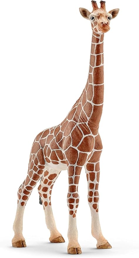 Schleich Wild Life Realistic Female Giraffe Animal Figurine - Authentic Detailed Wild Female Giraffe Toy for Boys and Girls Education Imagination and Play, Highly Durable Gift for Kids Ages 3+