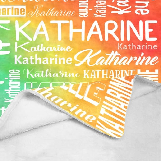 Personalized Custom Blankets with Name Monogrammed Blankets for Adults, Kids, Baby - Gifts for Women, Men, Girls, Boys