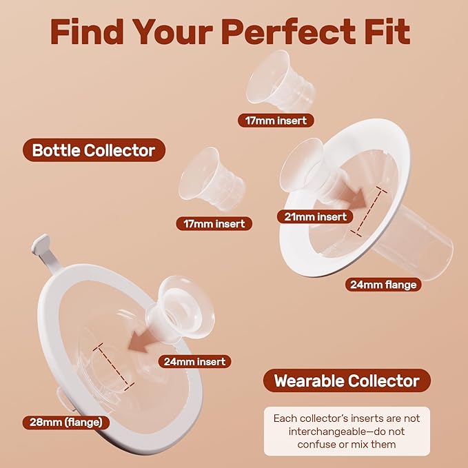 NCVI 2-in-1 Electric Breast Pump with Wearable Cups 8132, Spa-Like Comfort with VibeRelief Massage Micro-Vibration, Hospital-Grade Suction, Pain Relief & Fully Customizable Portable Breastfeeding Pump