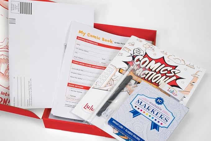 Lulu Jr. My Comic Book Making Kit, Multicolor, 6.75" x 10.25"