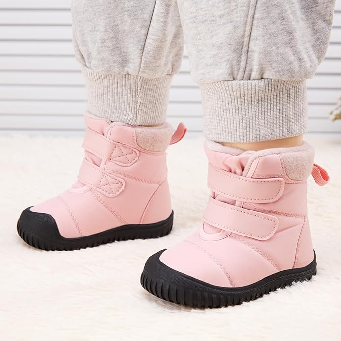 BMCiTYBM Toddler Baby Winter Snow Boots Boy Girl Faux Fur Warm Non Slip First Walking Infant Shoes