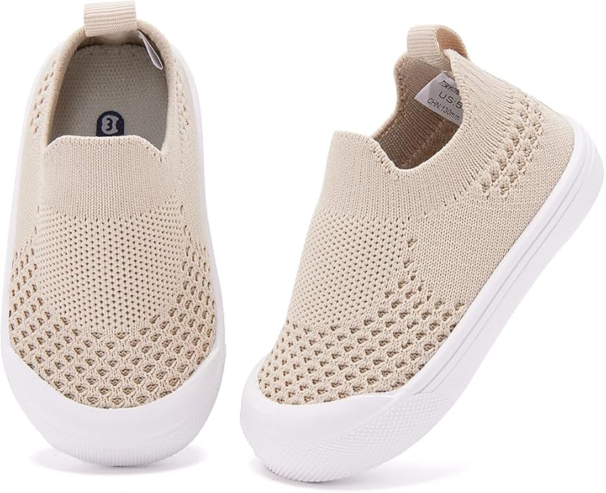 BMCiTYBM Baby Sneakers Girls Boys Lightweight Breathable Mesh First Walkers Shoes 6-24 Months