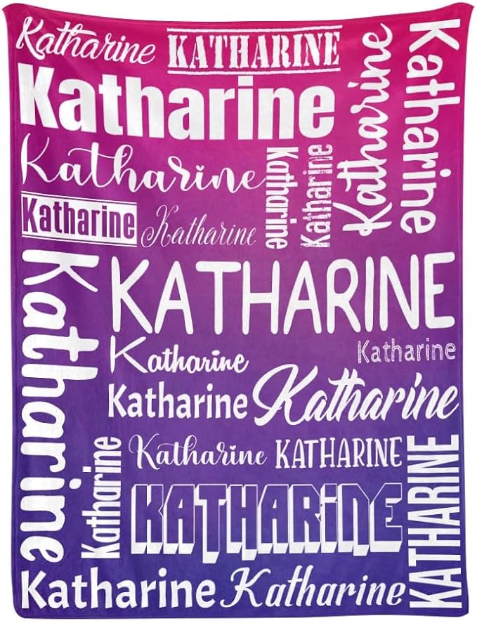 Personalized Blankets with Name Custom Blanket for Adult Kids Baby Customized Blanket Monogrammed Blankets Gifts for Women Men Girls Boys