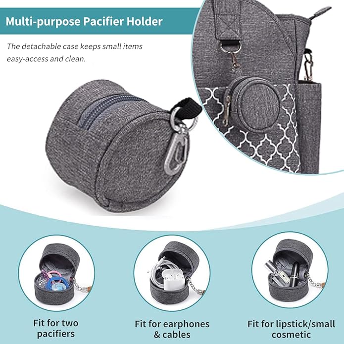 Lmbabter Diaper Bag Tote with Changing Station Upgrade Multi-Function Baby Bag with Adjustable Shoulder Strap