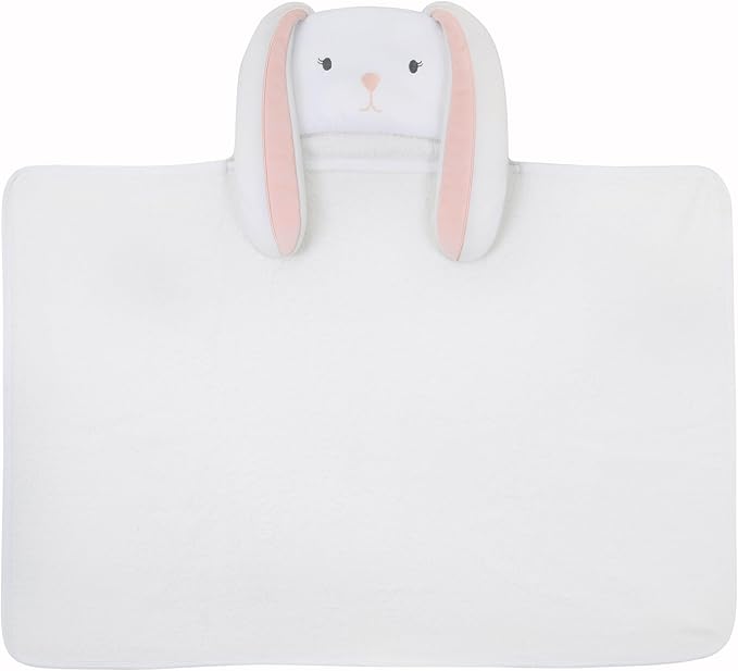 Lambs & Ivy Baby/Infant Luxury Cotton Terry Bunny Hooded Bath Towel