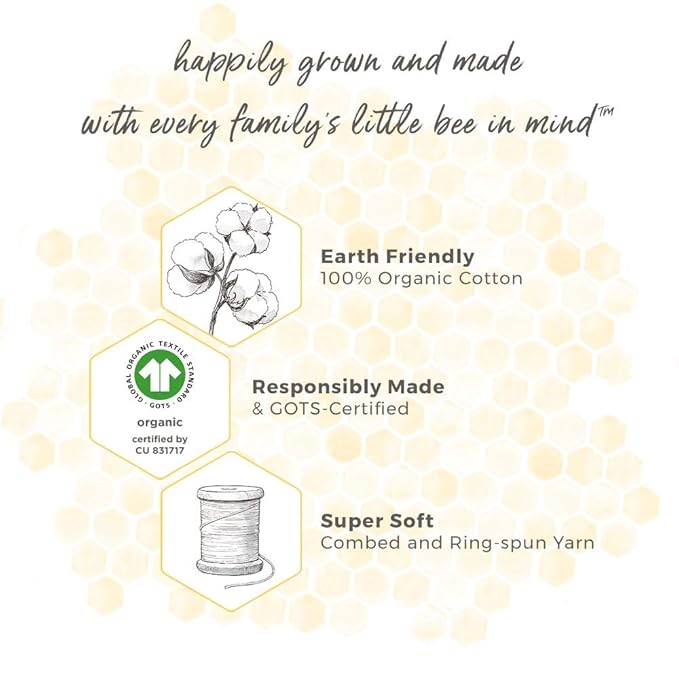 Burt's Bees Baby Reversible Blanket, Nursery, Stroller & Tummy-Time Organic Jersey Cotton Quilted Infant & Toddler Bedding