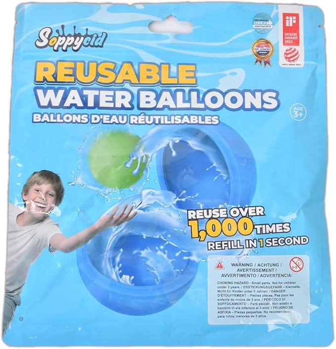 16Pcs Reusable Water Balloons for Kids, Pool Beach Water Toys for Boys and Girls, Summer Toy for Outdoor Games
